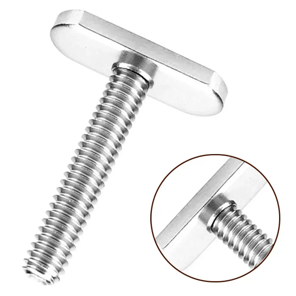 4pcs Track Bolt Stainless Steel Kayak Rail/Track Screws Tracks Nuts T Slot Bolt Replacement 30x25x13mm Kayak Accessories