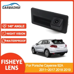 Car Trunk Handle Camera Car Rear view Reverse Camera HD CCD Night Vision For Porsche Cayenne 92A 2011~2017 2018 2019