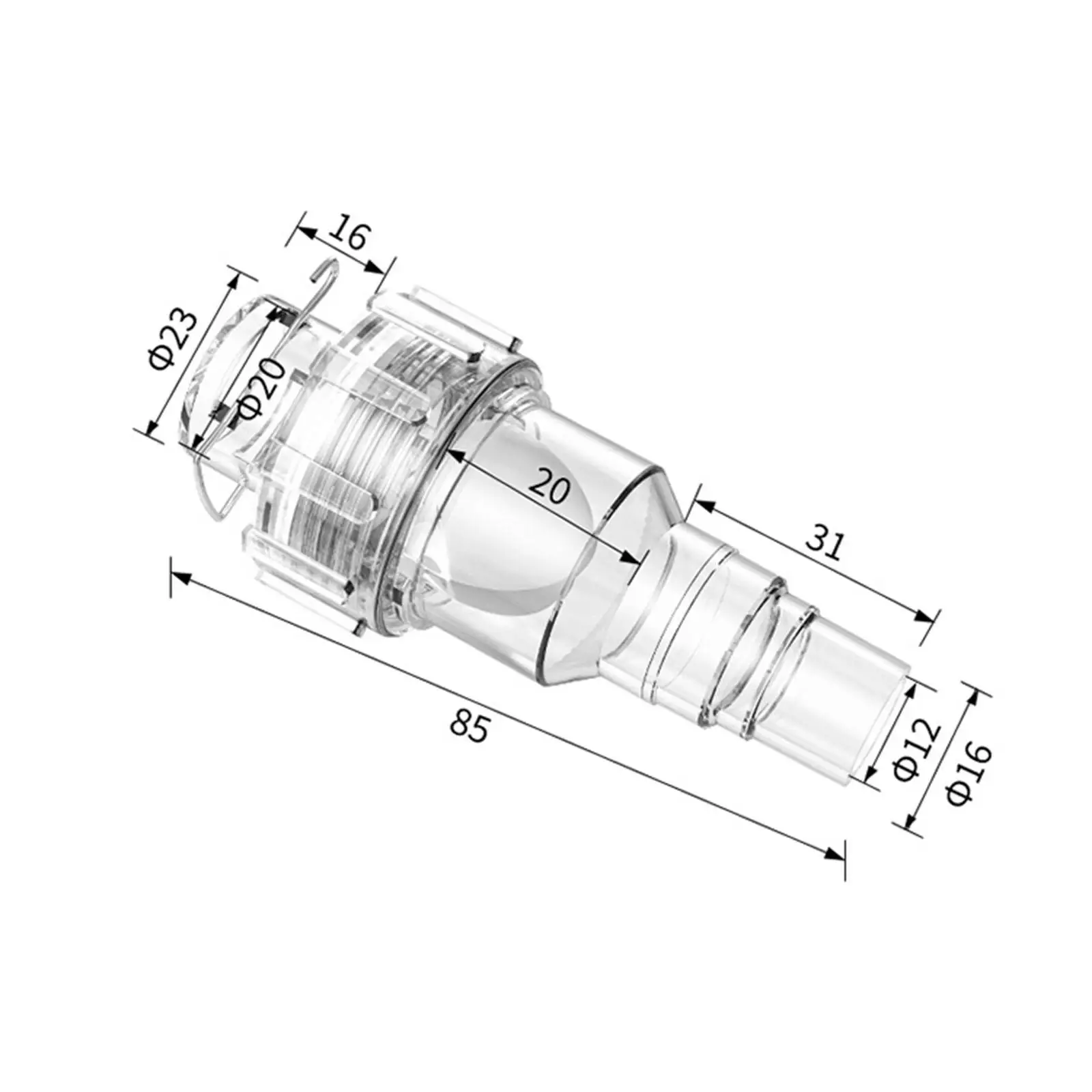 

Обратный клапан для дренажа кондиционеров, предотвращающий обратный поток, практичный, герметичный, прочный