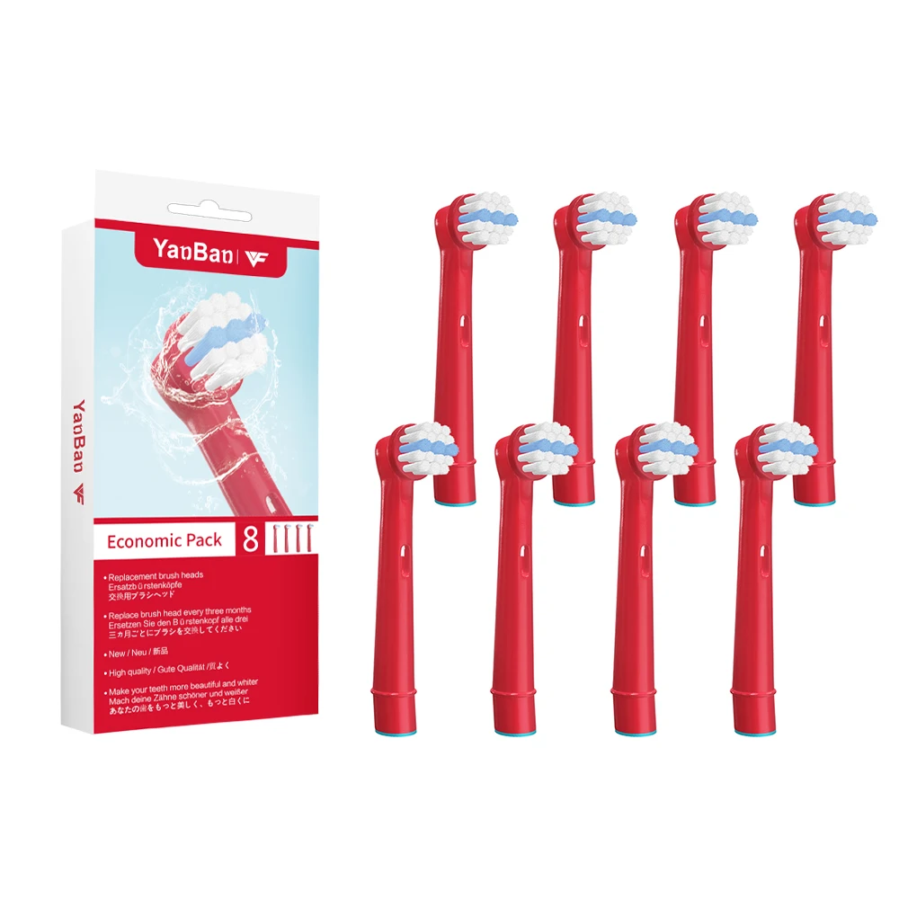 

Сменные насадки для детской электрической зубной щетки Oral-B, 8 шт, подходят для профессиональной гигиены, Smart Series, Triumph