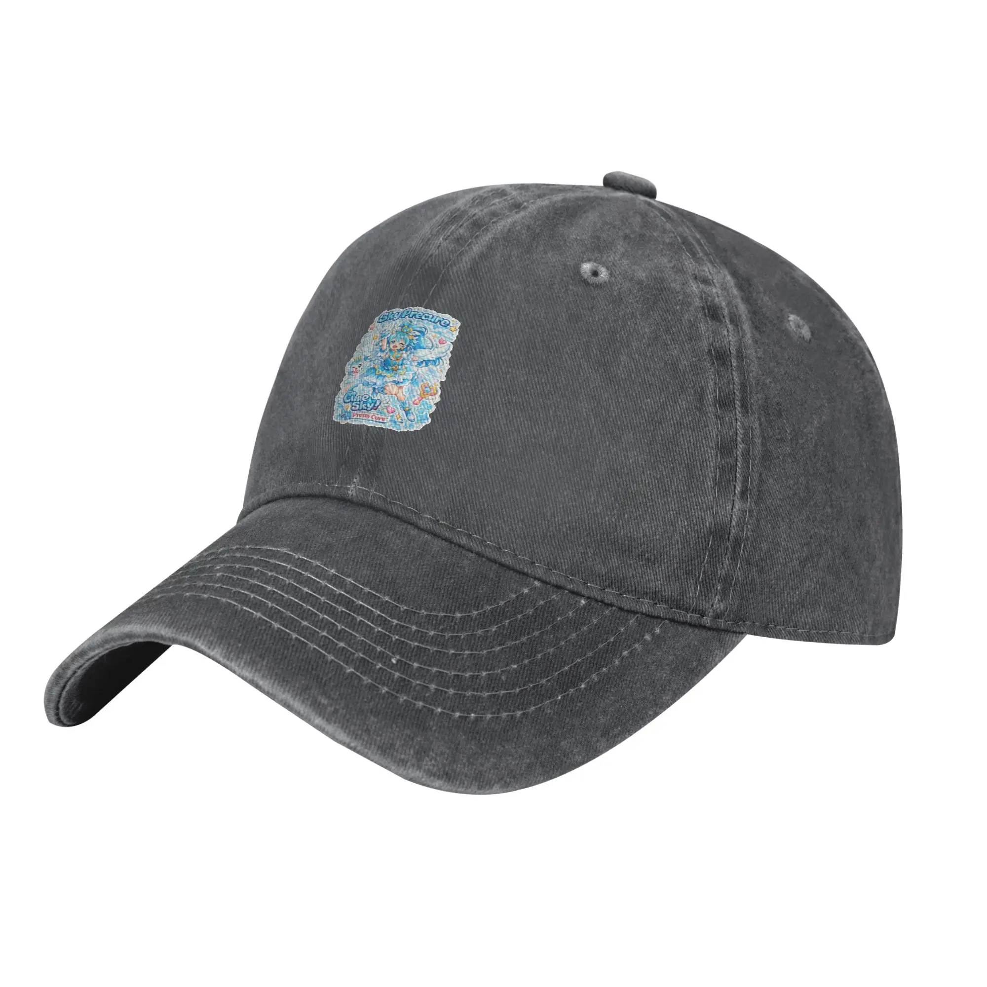 Fashion Sky precure sticker   cure sky kawaii anime fan art baseball cap  Korean Casual Brand Men Caps