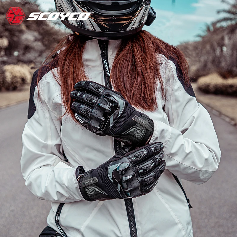 Fashion Motorcycle Men Women Couple Riding Gloves High-quality Autumn and Winter Windproof Motocross Racing Luva Moto Gloves