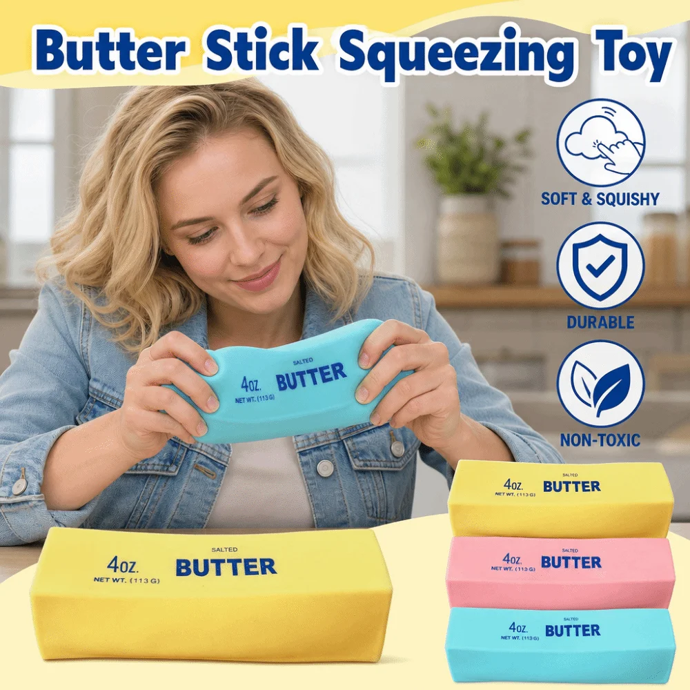 Maltose Butter Stick Squeezing Anxiety Relief Super Soft Sensory Stress Stick Comfortable Kneading Butter Stick Squishy