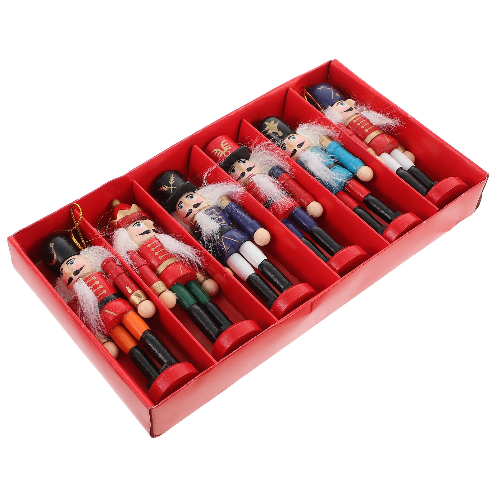 

1Set Nutcracker Puppet Ornaments Festive Atmosphere Special Occasions Gift for Premium Quality Wood Material