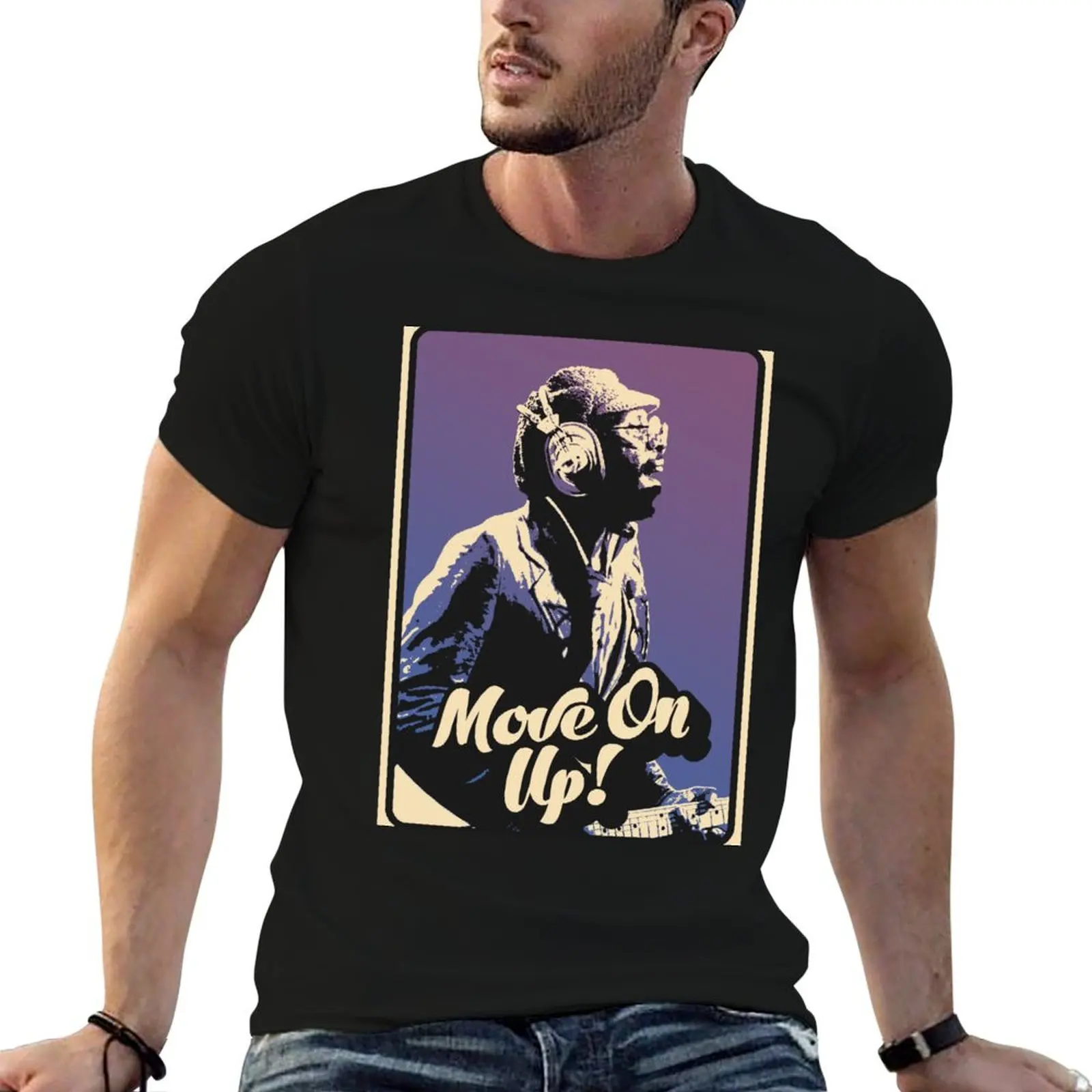 Curtis Mayfield Move On Up T-Shirt t shirts for man graphic funny t shirts for man graphic vintage T-Shirt