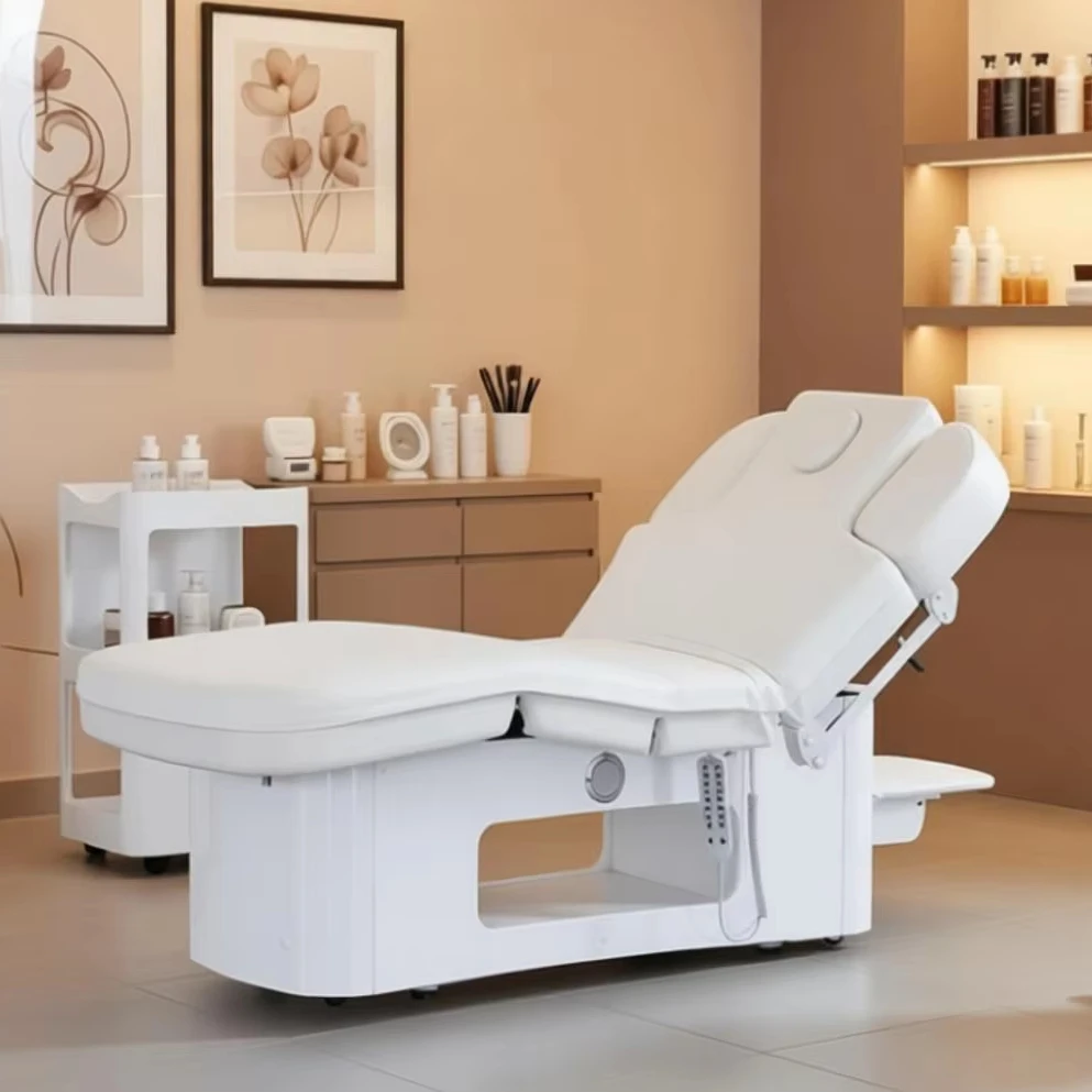 Salon Furniture Set Luxury Electric Music Smart Massage Bed With Heating Function