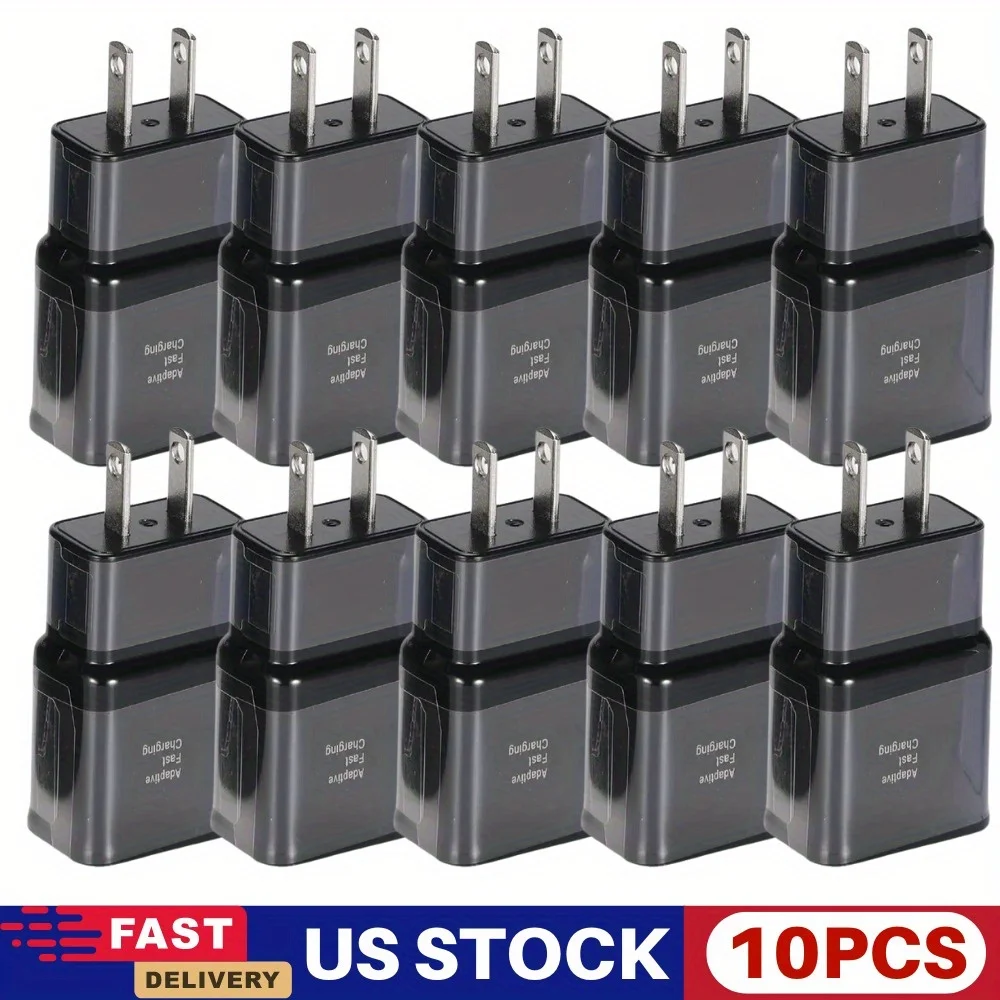 10PCS Adapter Fast Wall Charger For Samsung For Galaxy S23 S22 S21 S20 A12 A13 Lot