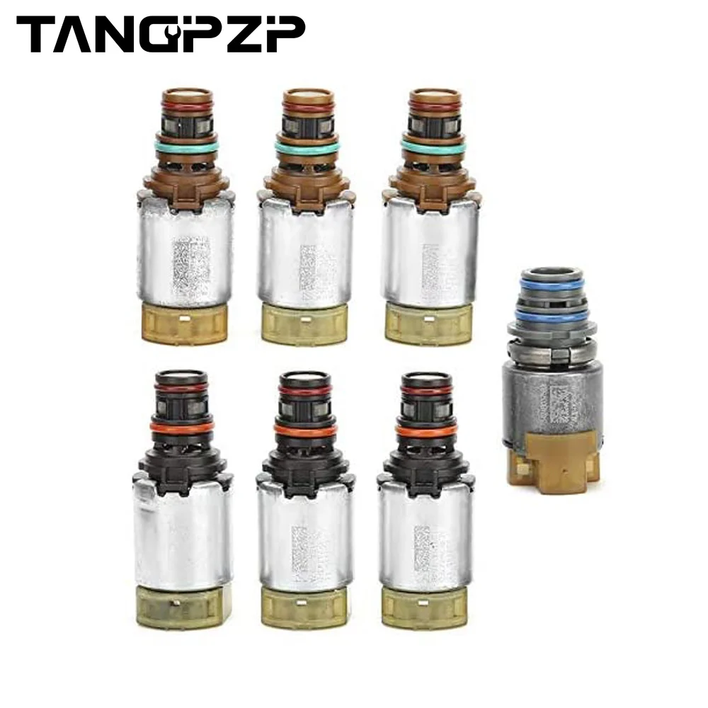 Tangpzp 6r80 7pcs Transmission Valve Body Solenoids Kit Fit For Ford Explorer Ranger Mustang Territory Transit Everest F-150 201