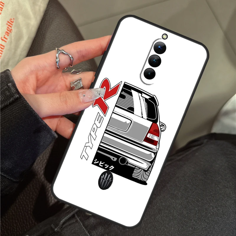 JDM Type R Civic Sport Car Case For ZTE Nubia Red Magic 8 Pro 6S 7S 6 7 Pro 6R 5G 5S Cover Phone Shell Fundas