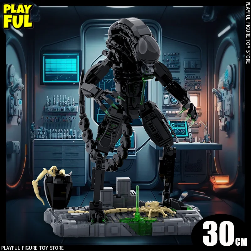 New In Stock Alien:Romulus 30cm Facehugger Alien Anime Figure Assembling Toys Xenomorph Facehugger Figure Custom Toys Kids Gift