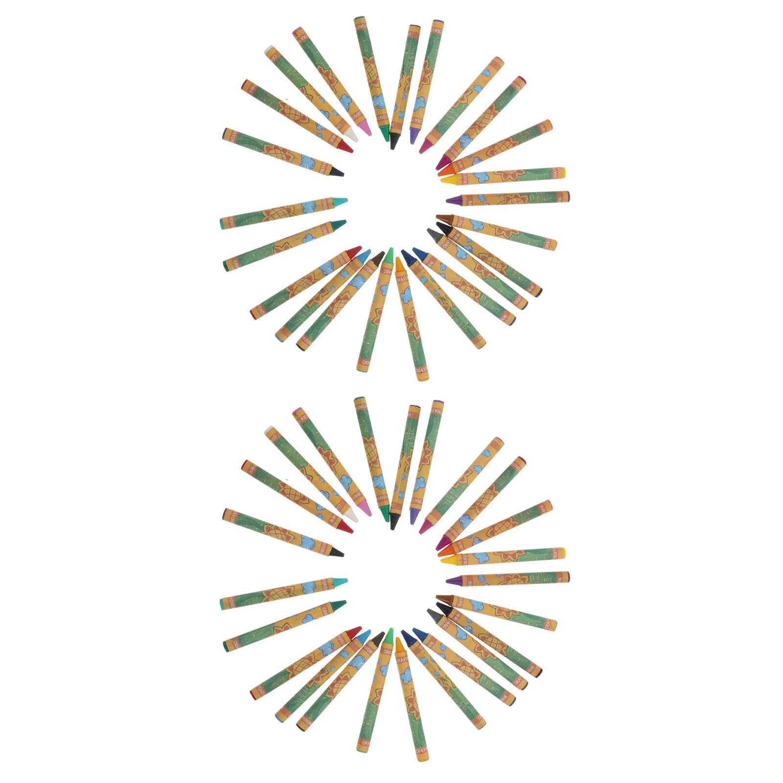 

48 Pcs Crayon Set Children's Crayons for Painting Coloring Cartoon Student Classroom Drawing Pens