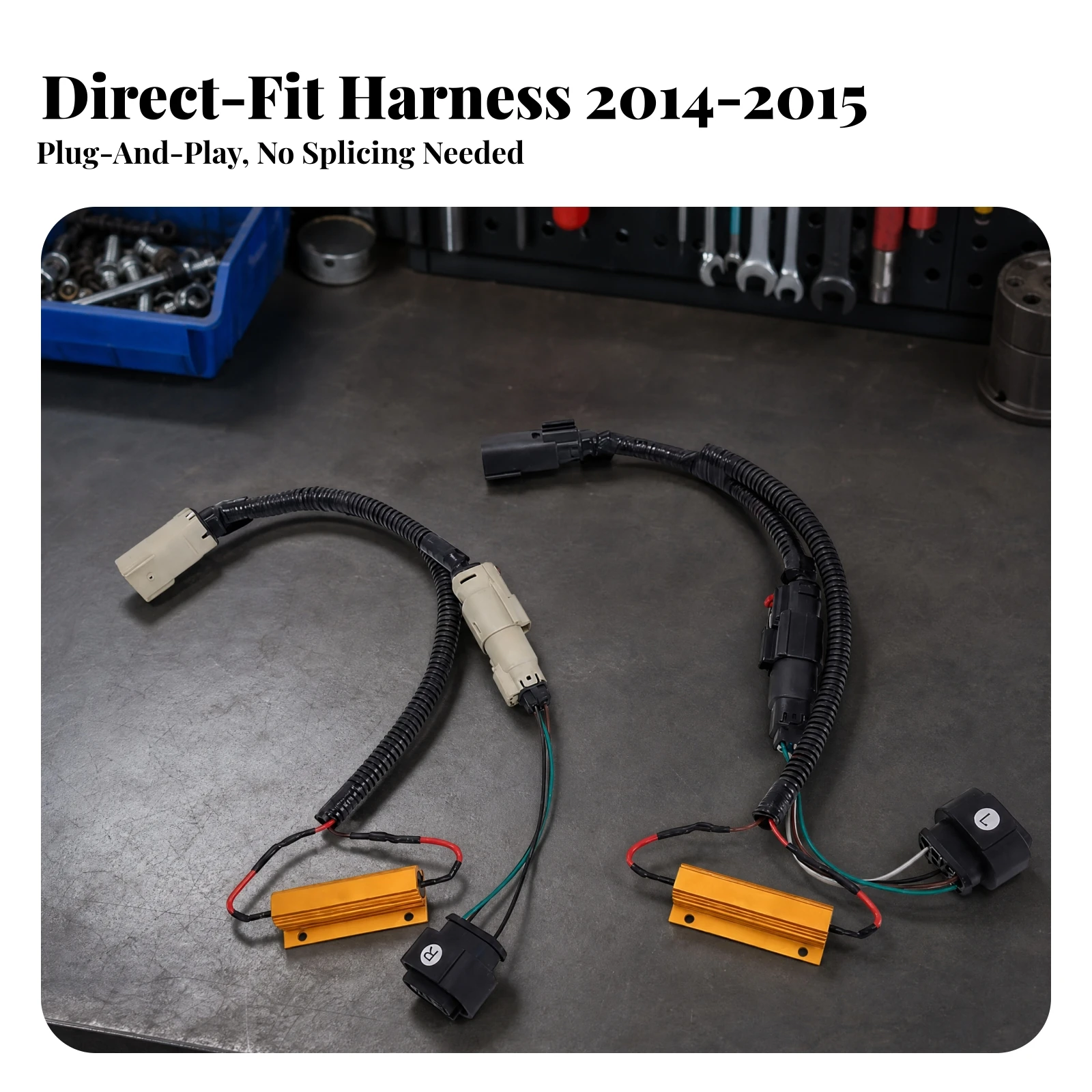 Tail-Light LED Conversion Wiring Harness CE-Certified Halogen to LED Tail Light Conversion Harness Robust Energy-Efficient