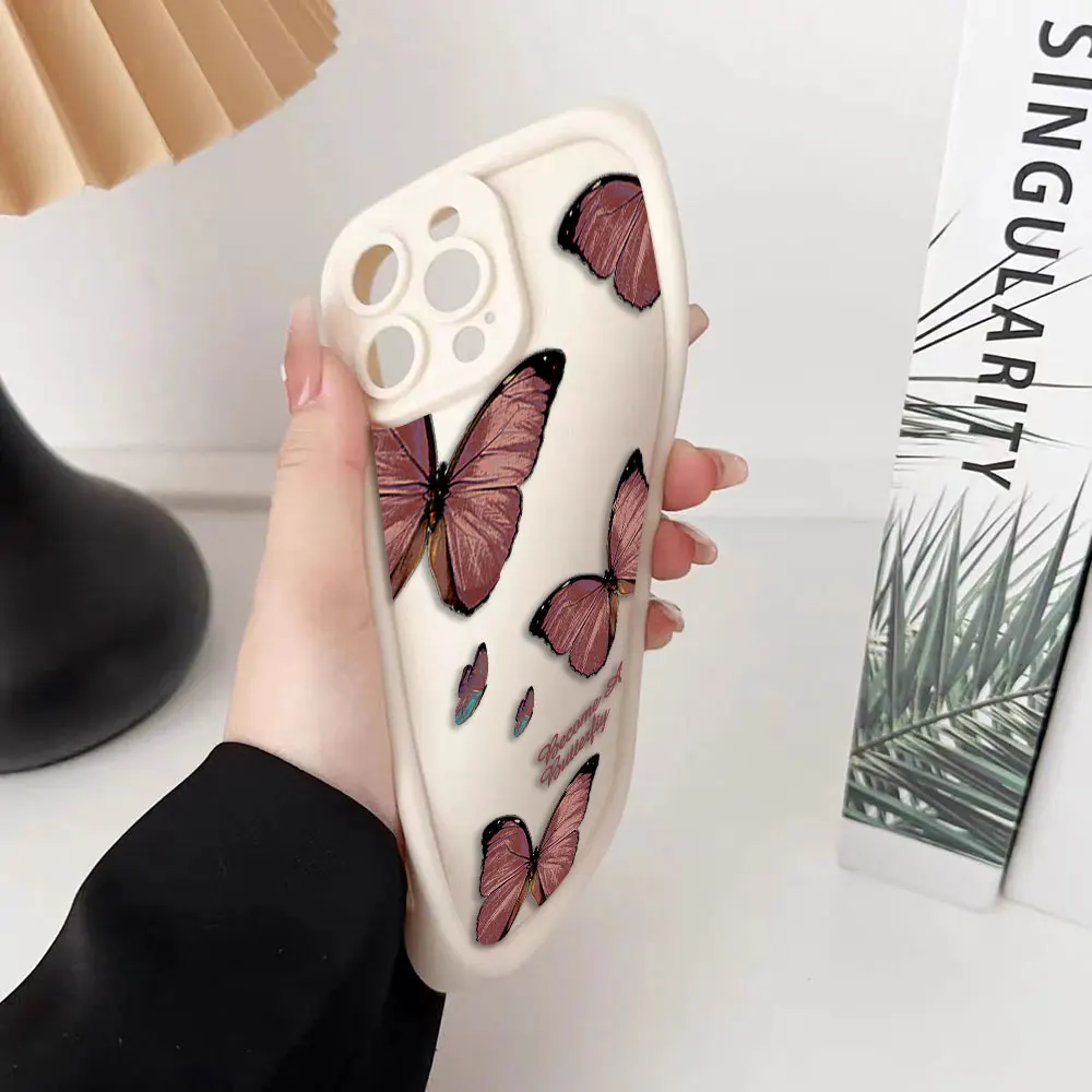 Bella Retro Farfalla Cassa Del Telefono Per MOTO G9 G22 G24 G30 G32 G52 G53 G54 G60 G75 G84 G85 E22 E32 E40 EDGE 40 50 60E TPU caso