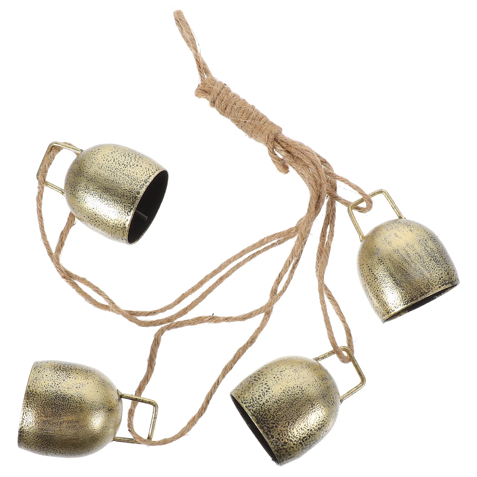 Hanging Rustic Bells Cow Ring Chime for Christmas Decorations Lucky Handicrafts Animal Metal