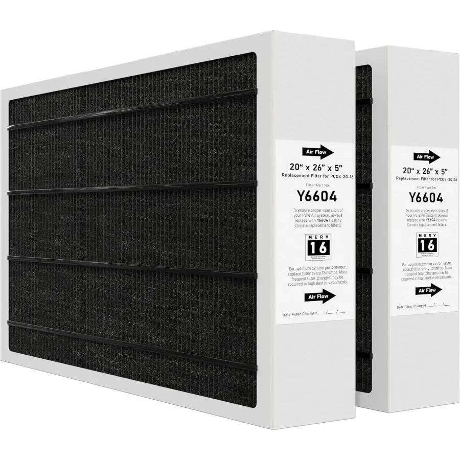 

Сменный фильтр печи Y6604 MERV16 20x26x5, совместимый с очистителем воздуха Lennox Y6604 PureAir PCO3-20-16, очистителем