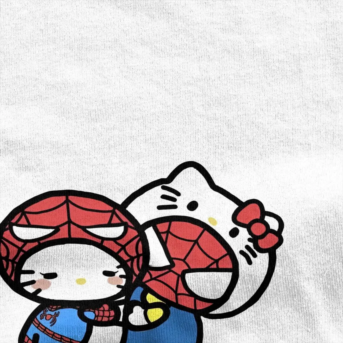 Men Women's Hello Kitty Spider Man Spider-Man T Shirt 100% Cotton New Arrival Spidernan Tee Shirts Top Clothing