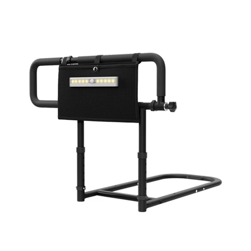 Bedside Handrail—Drill-Free, Foldable Bed-Rising Aid, Adjustable Left and Right from 60.5-80.5 cm for Pregnant Women and Elderly