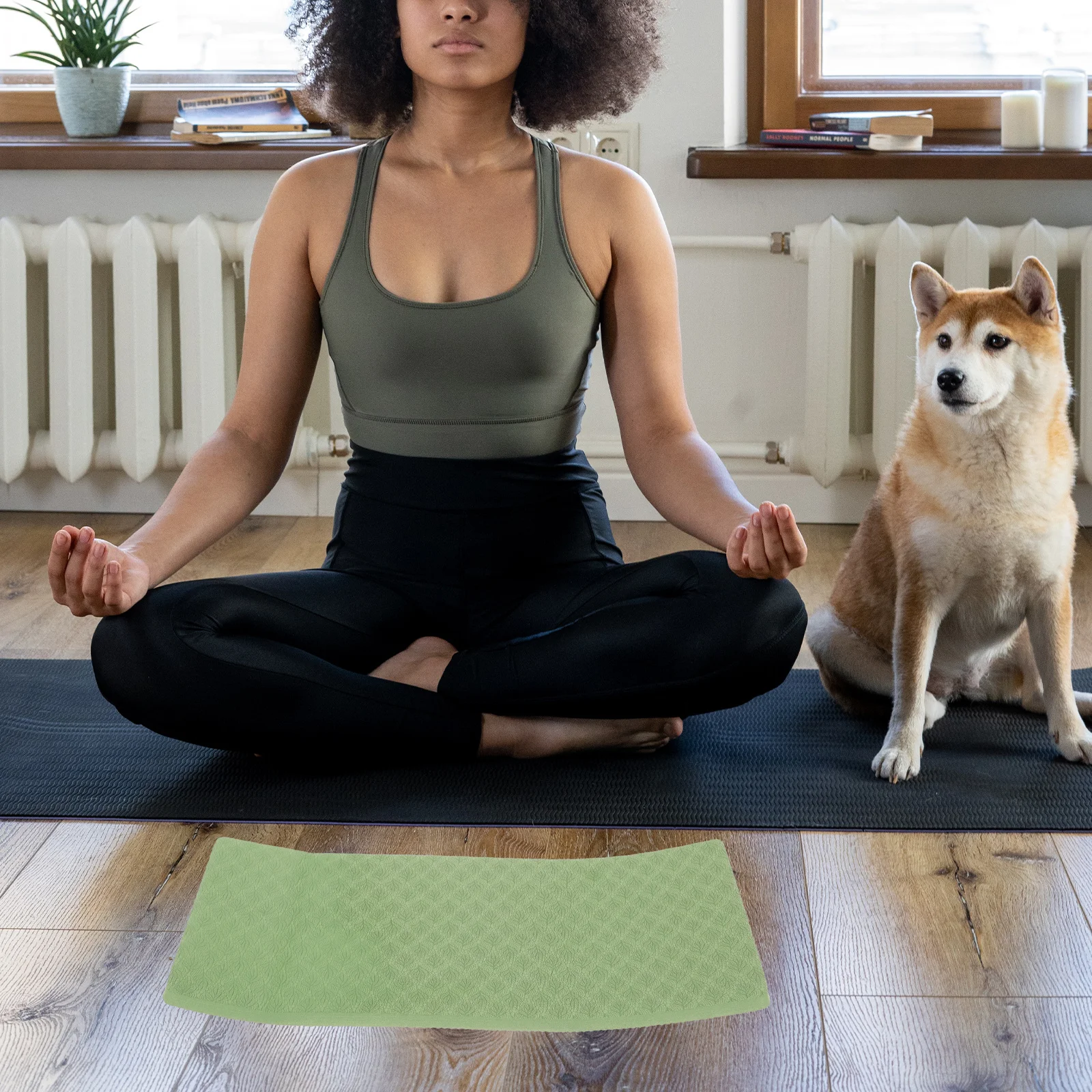 

High Elasticity Yoga Knee Pad Non Slip Rubber Kneeling Pads for Gym