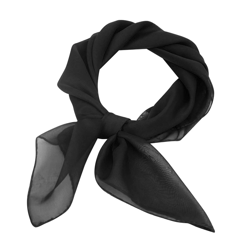 

FBIL-Scarf Ribbon Neck Scarf Chiffon Square Handkerchief Decorative Scarf Dance Scarf