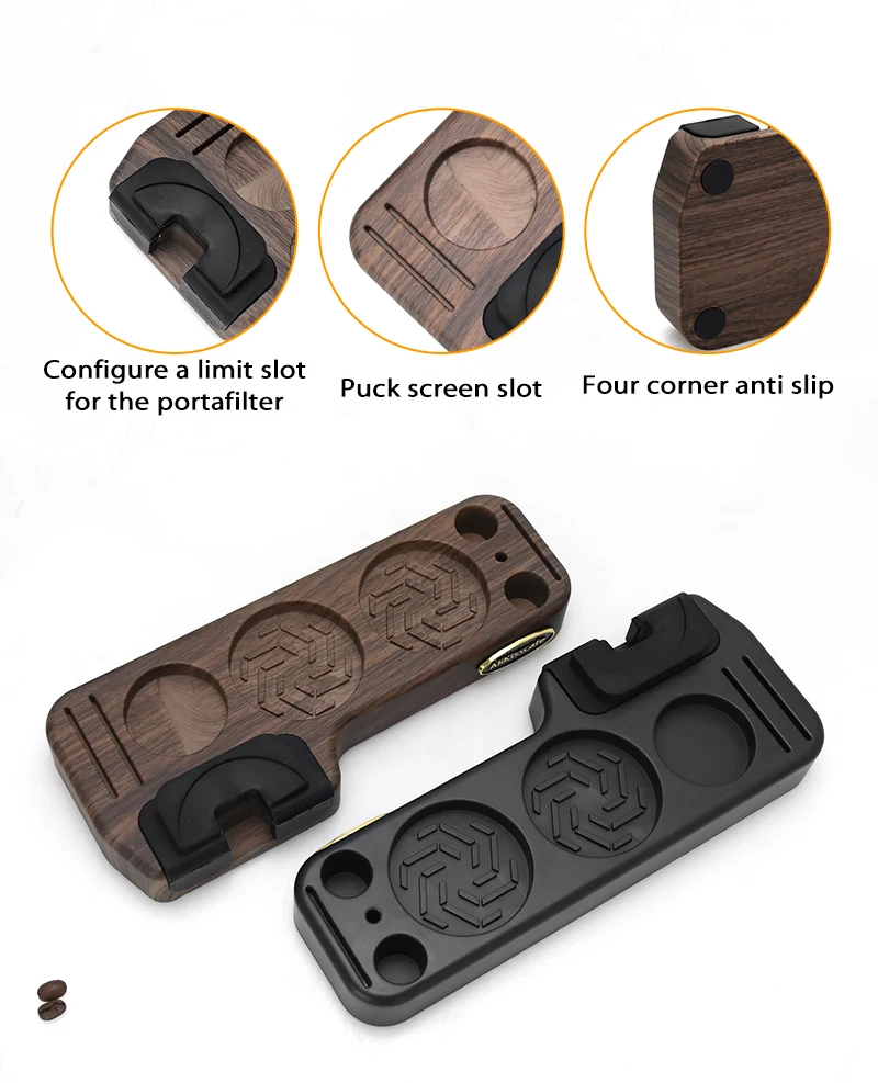 Kaffee Tamping Station Siebträger Halter Puck Bildschirm Rack ABS Für 51MM 54MM 58MM Delonghi Lelit Espresso Zubehör barista Werkzeug – Detail 3