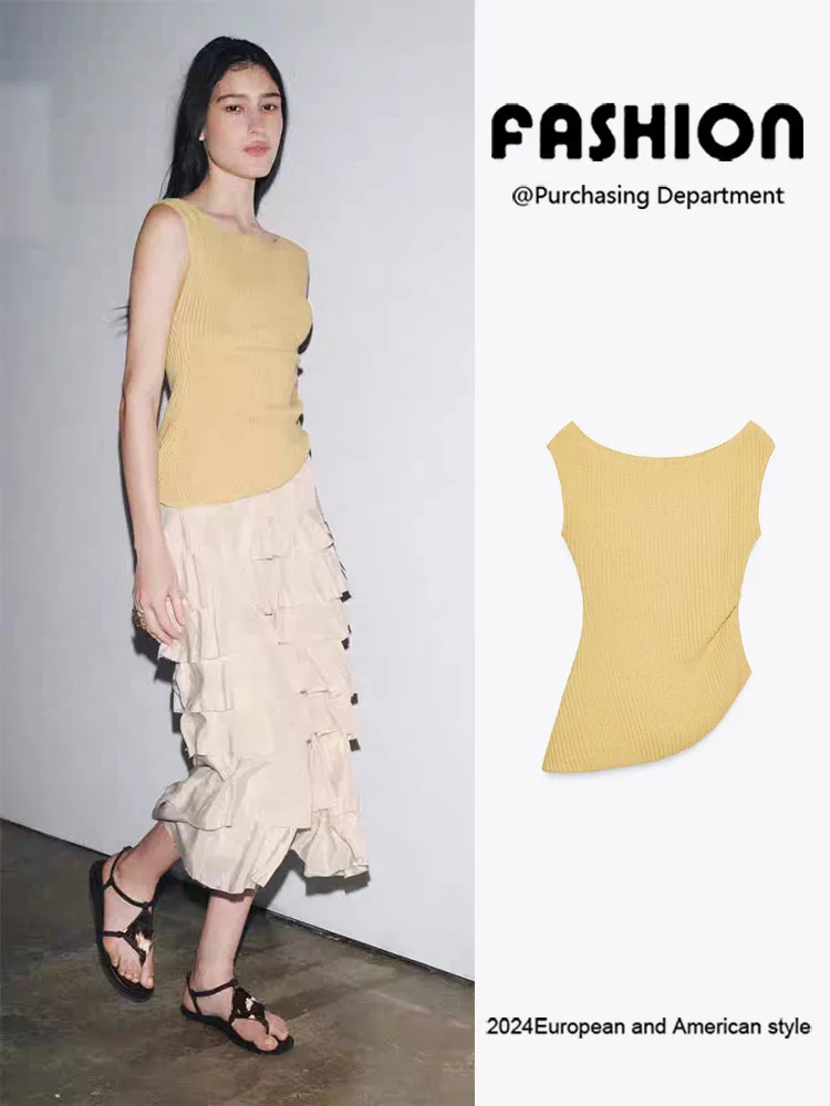 Jesień 2025 Nowa Damska Moda Asymetryczna Plisowana Teksturowana Bluzka z Okrągłym Dekoltem Wszechstronna Elegancka Sceniczna Etniczna