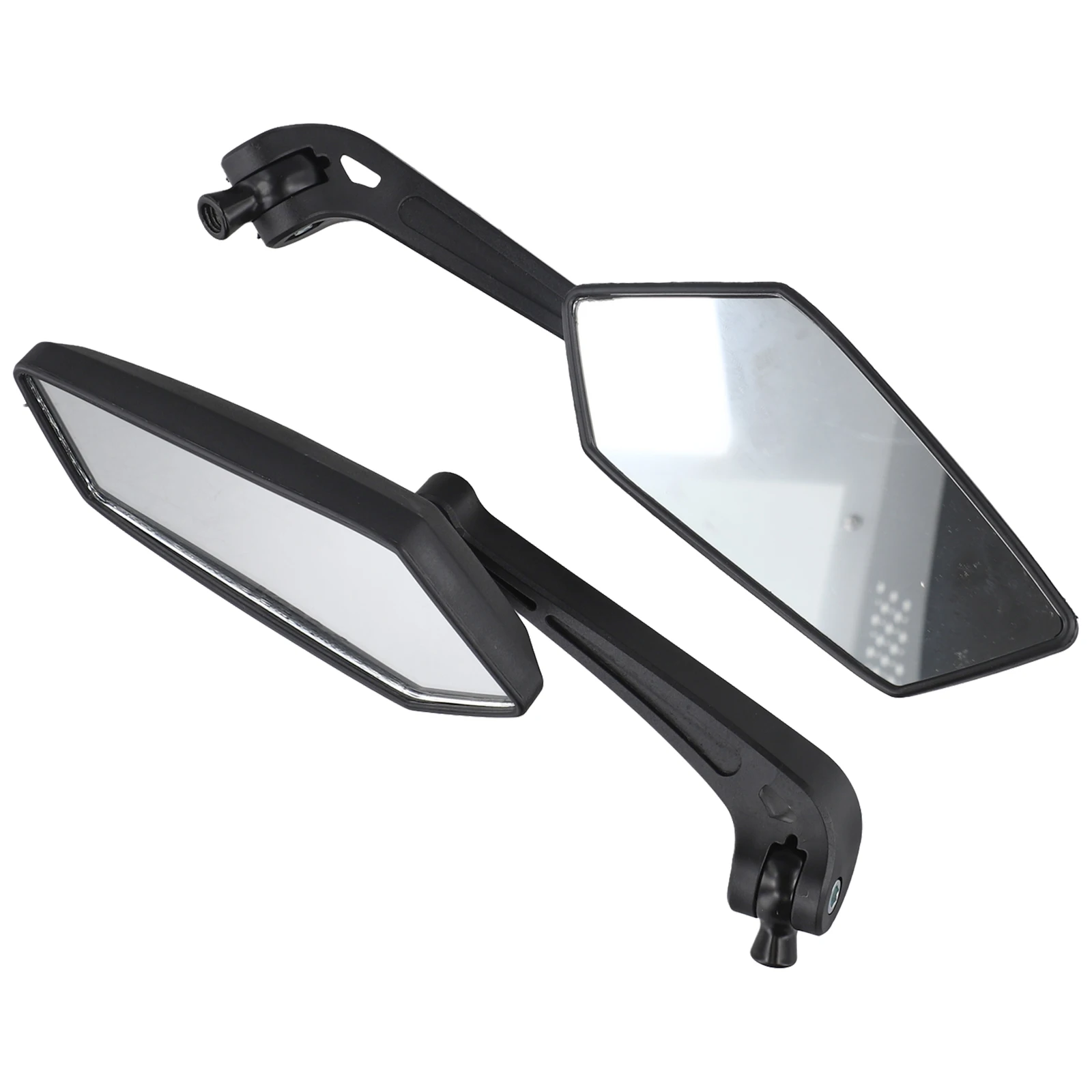 Black Adjustable Side Mirrors Customizable Viewing Angle Mirrors Adjustable Mirror Motorcycle Accessories Enhanced Visibility