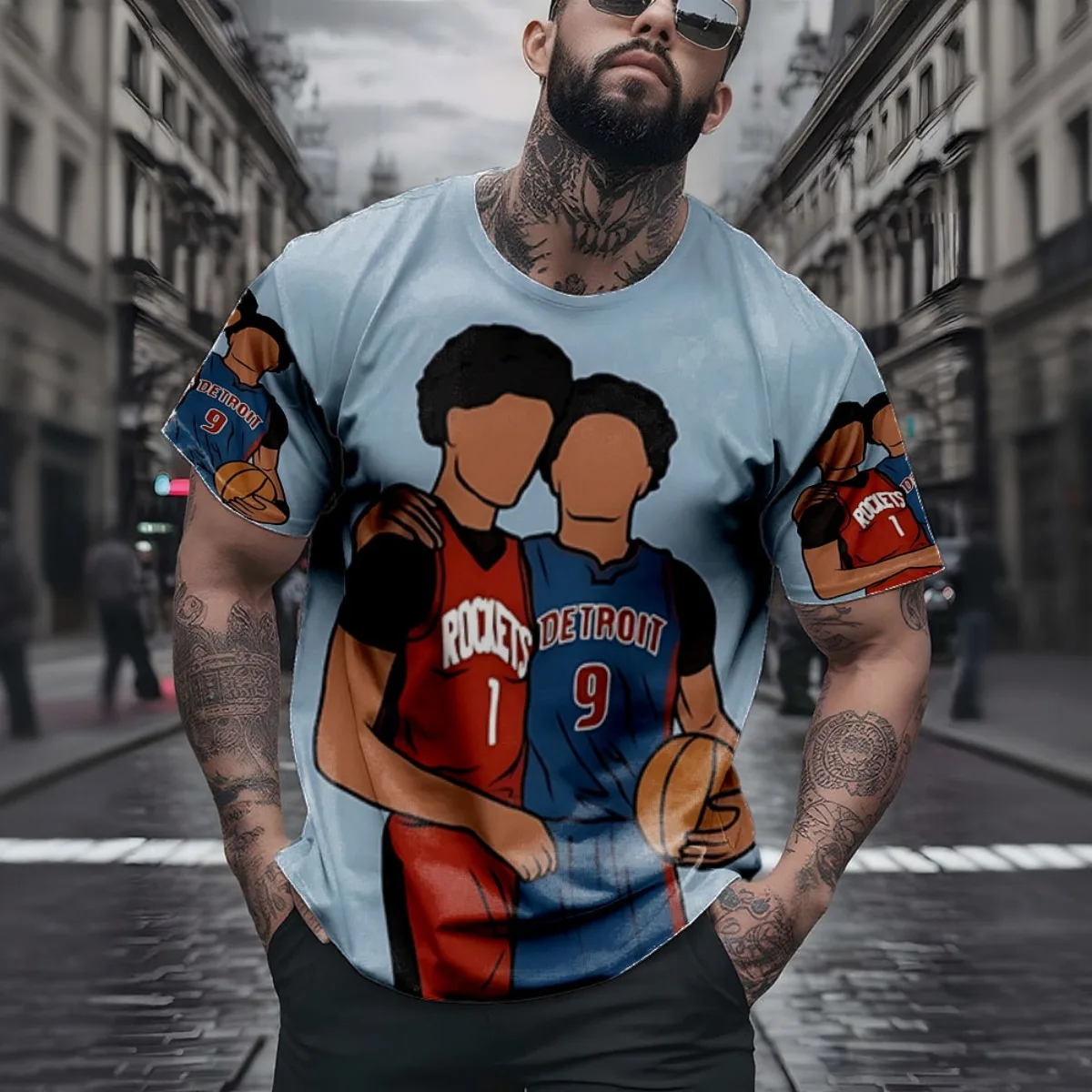 Banff National Park poster Poster New Arrival Fashion Men's Short Sleeve All-Over Print T-Shirt Unique All-Over Print Design for