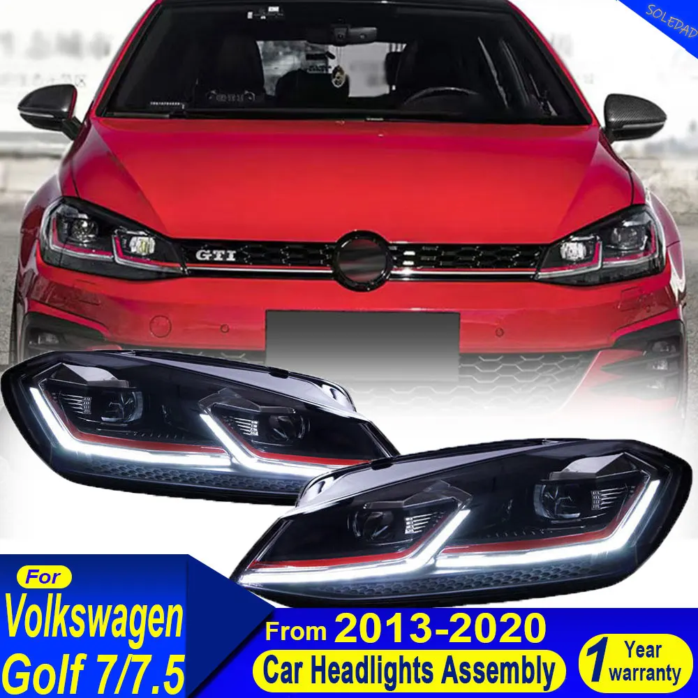 Car LED Headlight For VW Golf 7 Golf 7.5 2013 2014 2015 2016 2017 2018 2019 2020 Car Headlamp LED DRL Xenon Lens Car Accessories