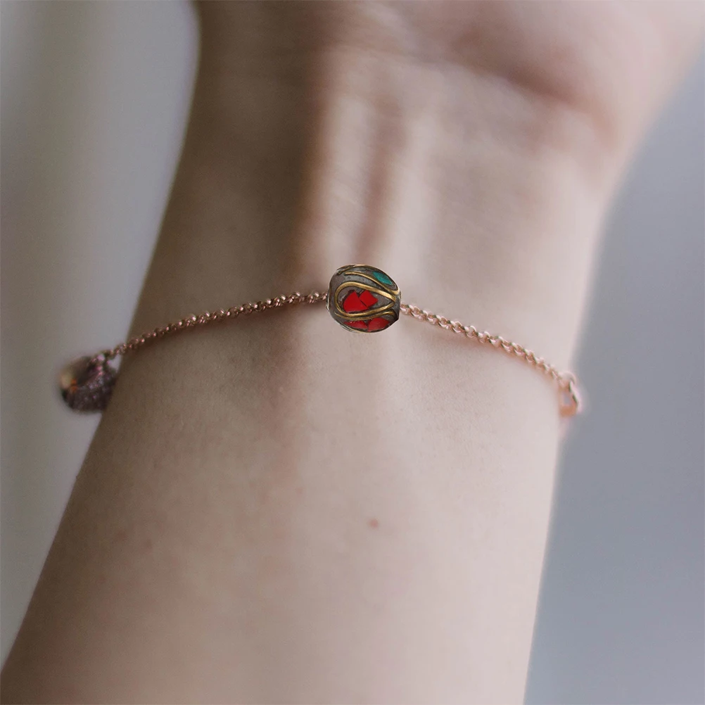 

12pcs Handmade Tibetan Spacer Copper Jewelry Making Charms Turquoise Style Buddha Bead Unique Design Longterm Wear Gift Pendant