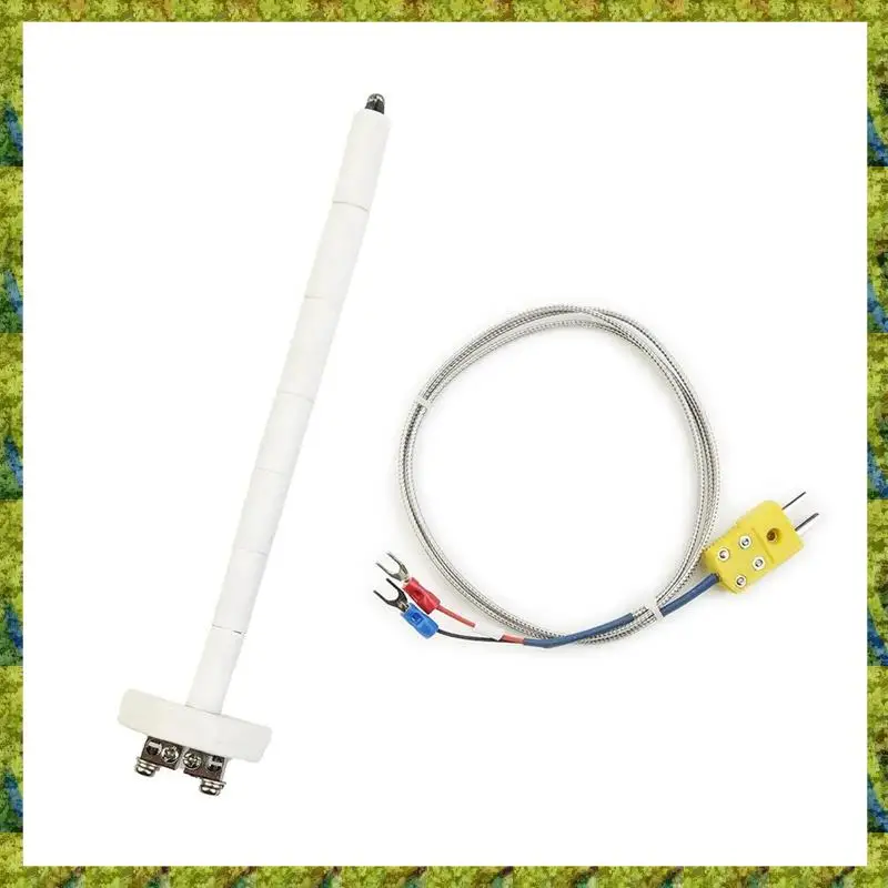 

Type K Thermocouple Probe Kit For High Temperature Measurement, 3.3Ft Cable, -58 To 2372°F (-50 To 1300°C) Range