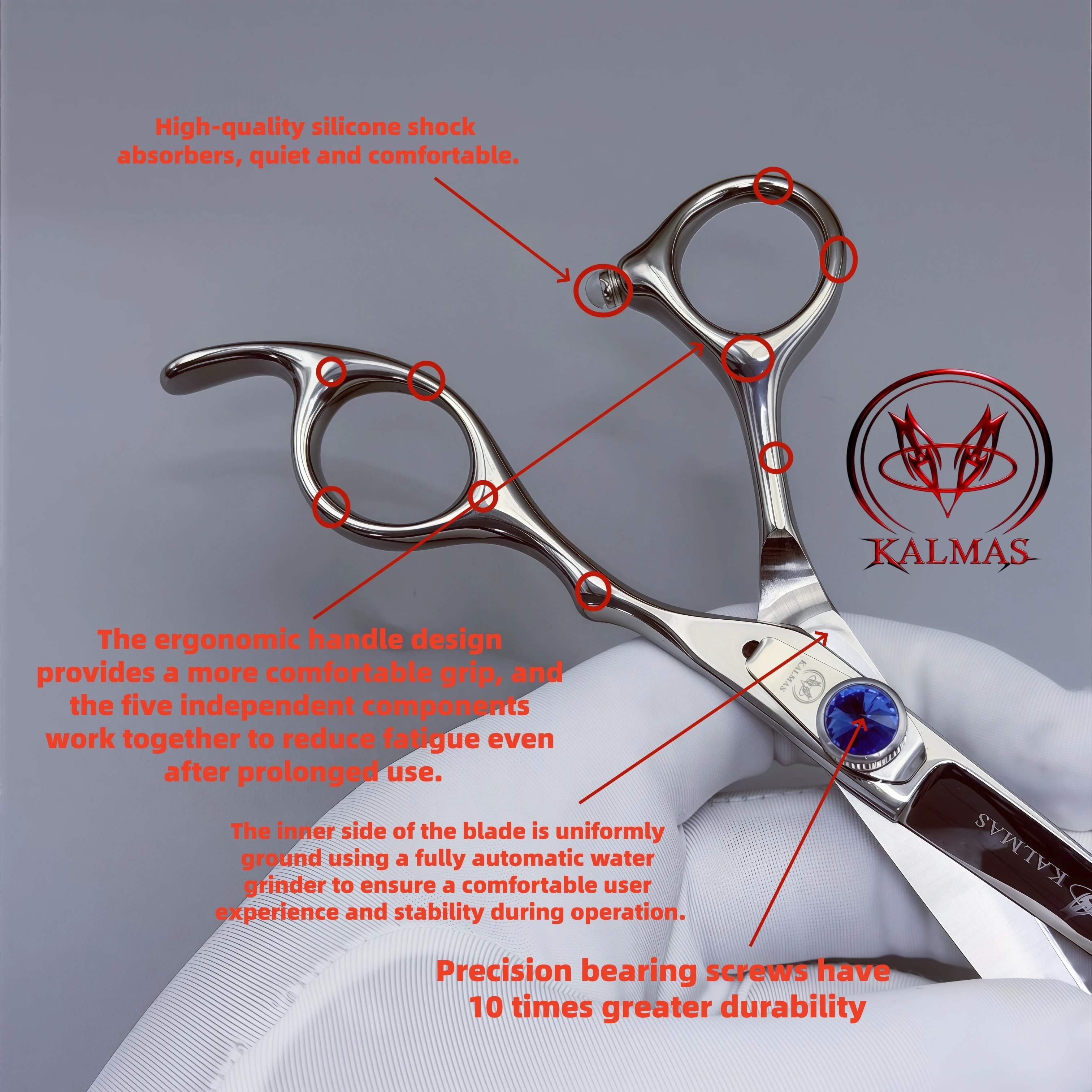 Professional hair cutting tool, hair salon, hair cutting ultra-thin scissors 440C-VG10 6.0inch hair scissors tool