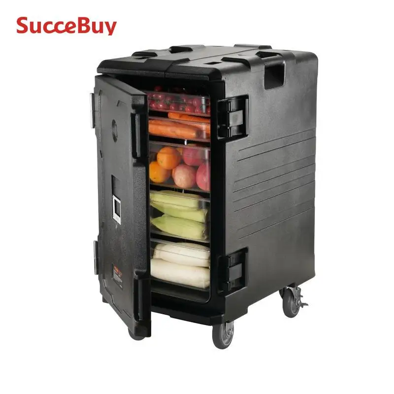 

Insulated Food Pan Carrier LLDPE Food Box Carrier with Double Buckles