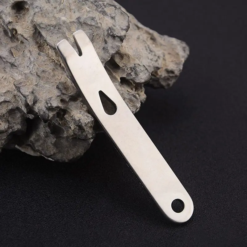 Outdoor Crank Crowbars Pry Bar Stainless Steel Multi-function Pocket EDC Mini Survival Tools Keychain Opener Scraper