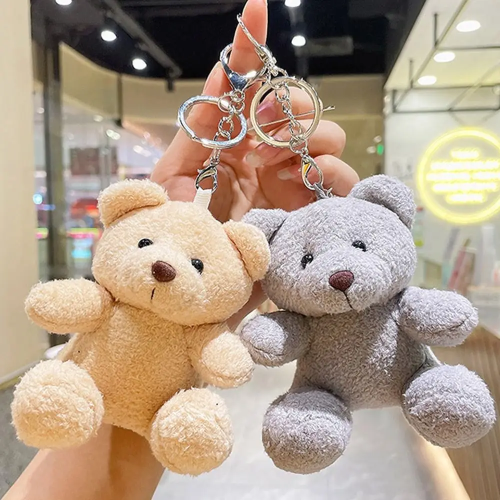 Décoration sac à dos pendentif porte-clés en peluche pendentif ours en peluche poupée ours en peluche porte-clés en peluche ours assis poupée en peluche