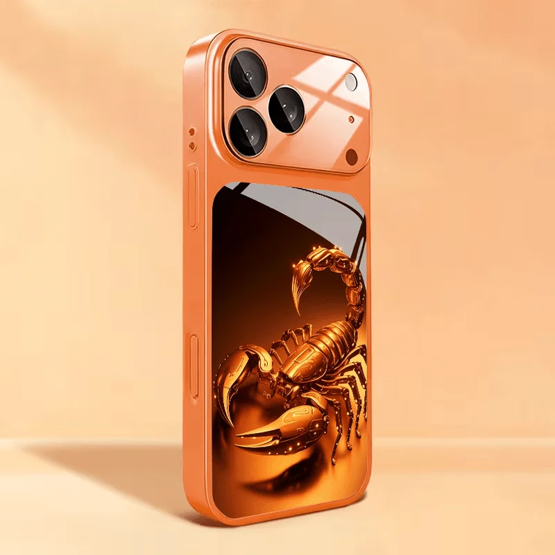

Scorpion HD Glass Phone Case Suitable for iPhone 17 16 15 14 13 12 11 Pro/Max/Plus Anti Drop and Anti Shock Back Cover