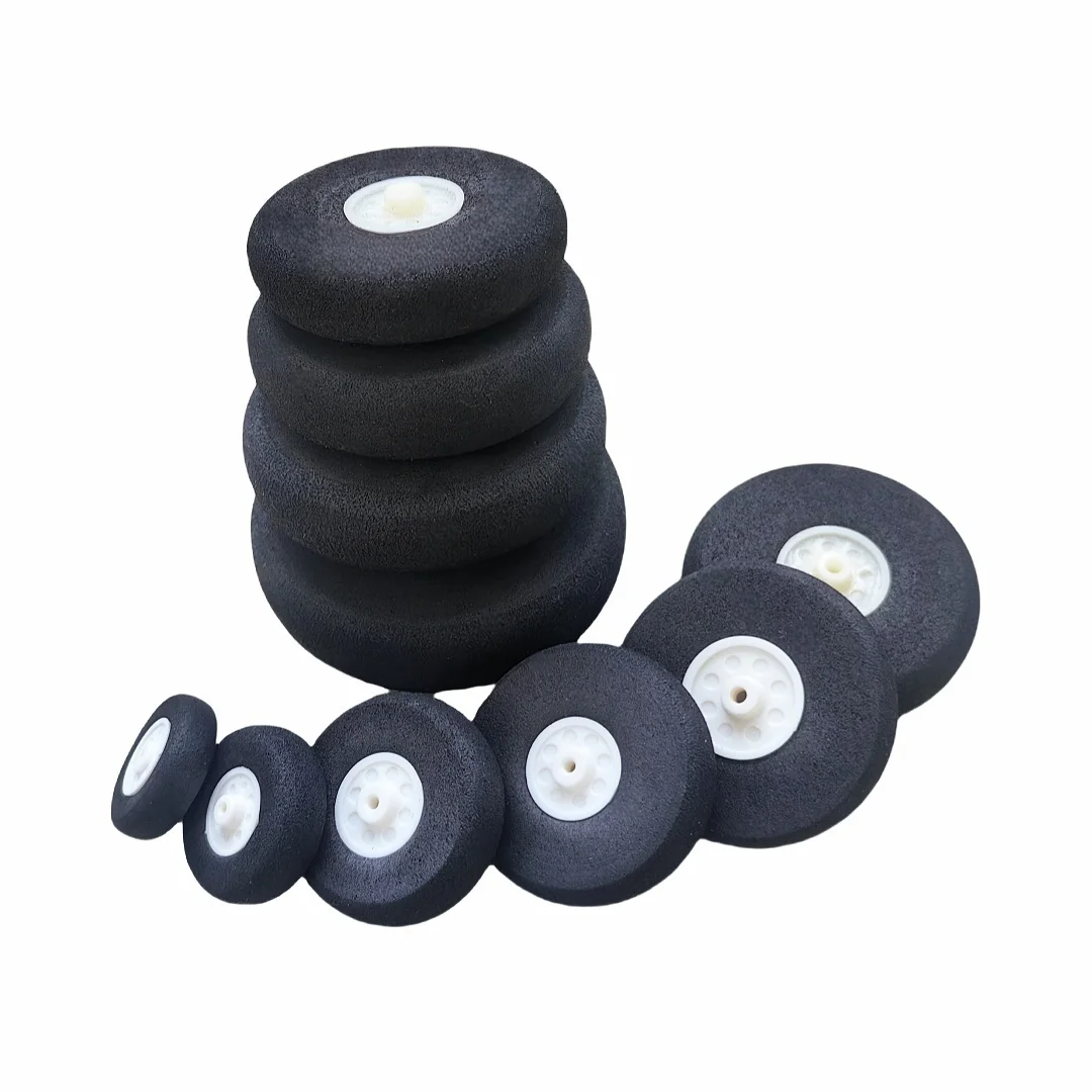 2PCS 1 인치 ~ 3 인치 EVA 스폰지 액세서리 테일 휠 폼 휠 허브 RC 비행기 교체 비행기 장난감 부품