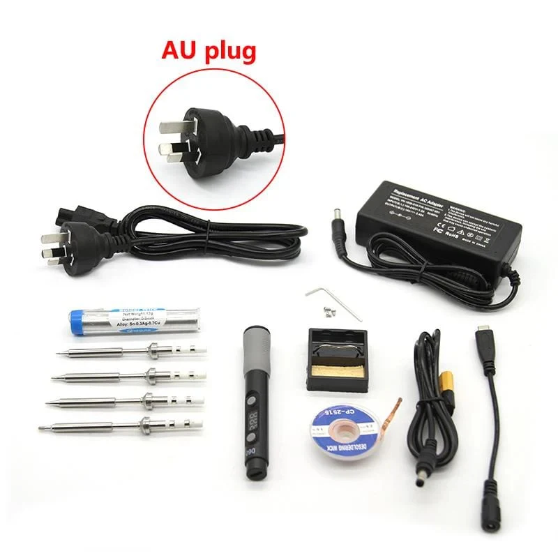 

SEQURE D60B with 19V Power Adapter Set Portable Mini Electric Soldering Iron for FPV Outdoor Repair Tool Welding Pen