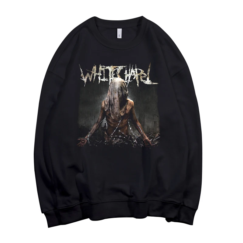 Whitechapel Deathcore Pollover Sweatshirt Rock Hoodie Schwermetall Sudadera Rocker Streetwear Fleece Oberbekleidung Punk