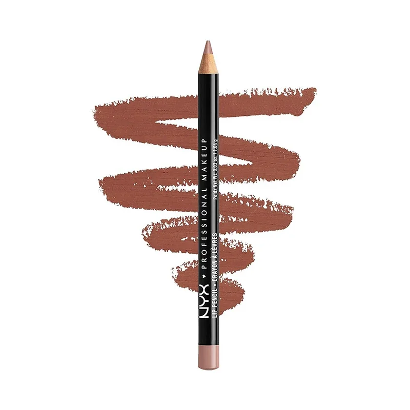 Slim Lip Pencil Long-Lasting Creamy Lip-Liner Waterproof Plumping Lip Stain Natural Nude Brown Lip-Liner Professional Makeup