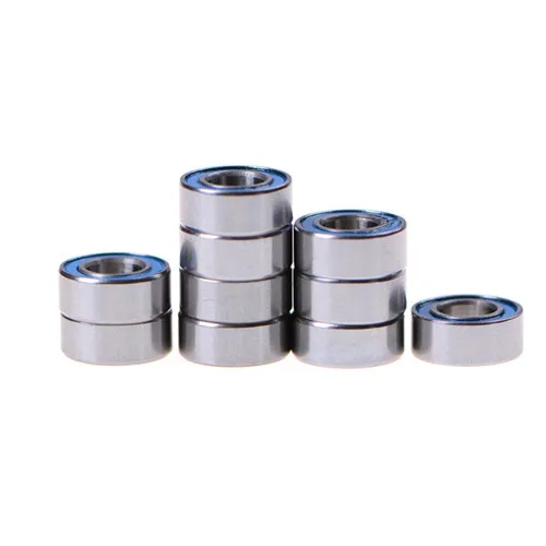 * * 10pcs MR105-2RS Rubber Sealed Ball Bearing Miniature Bearing 5 x 10 x 4mm Blue