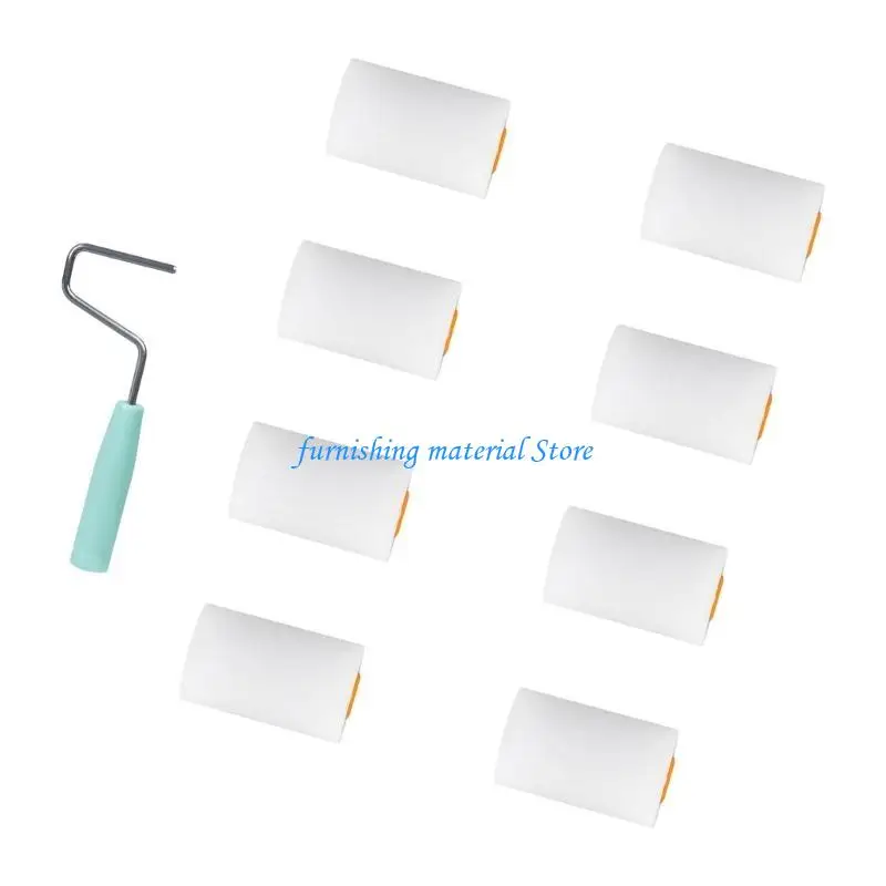 Y5GD 9pcs Pequeno rolo espuma Conjunto