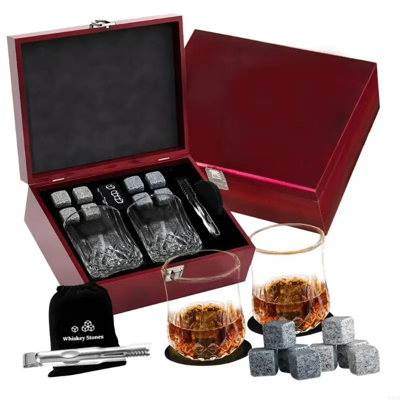 

Fathers Day Gift Whiskeys Rock Set Includes Chilling Stone And Sophisticated Pubs Glasses Whiskys Ice Rock Gift Set P9YB