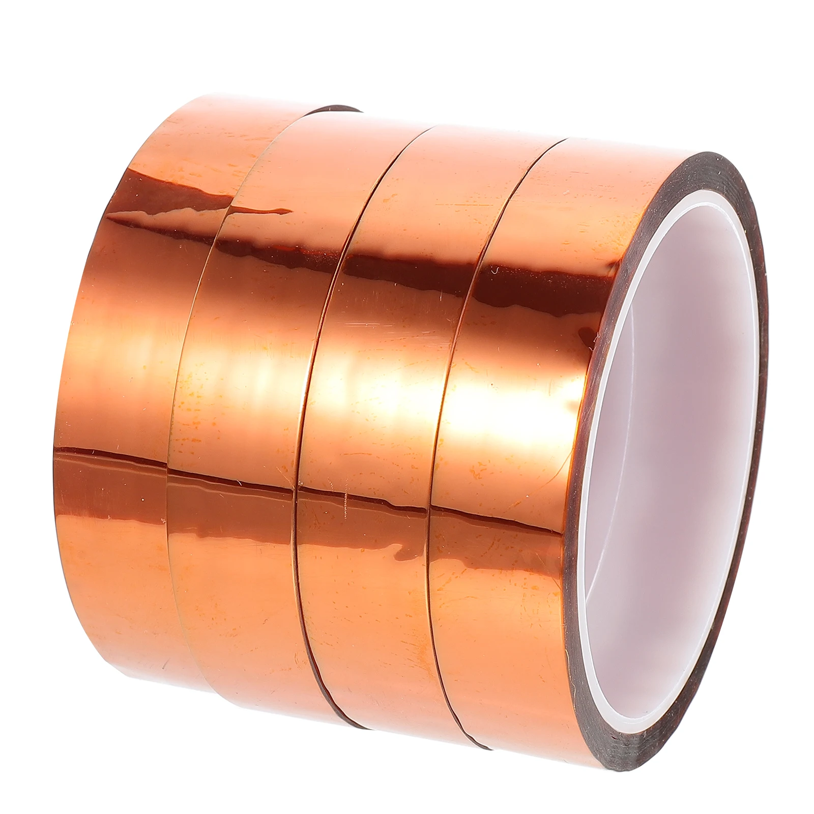 

4pcs Premium Heat Resistant Thermal Tape High Temperature Insulation Adhesive for Motors Electronic Components Brown Polyimide