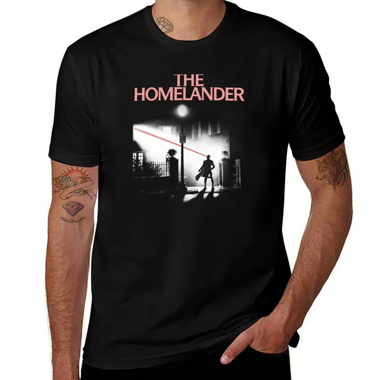 THE HOMELANDER T-Shirt Worker Basic Short Sleeve Tee T-Shirt