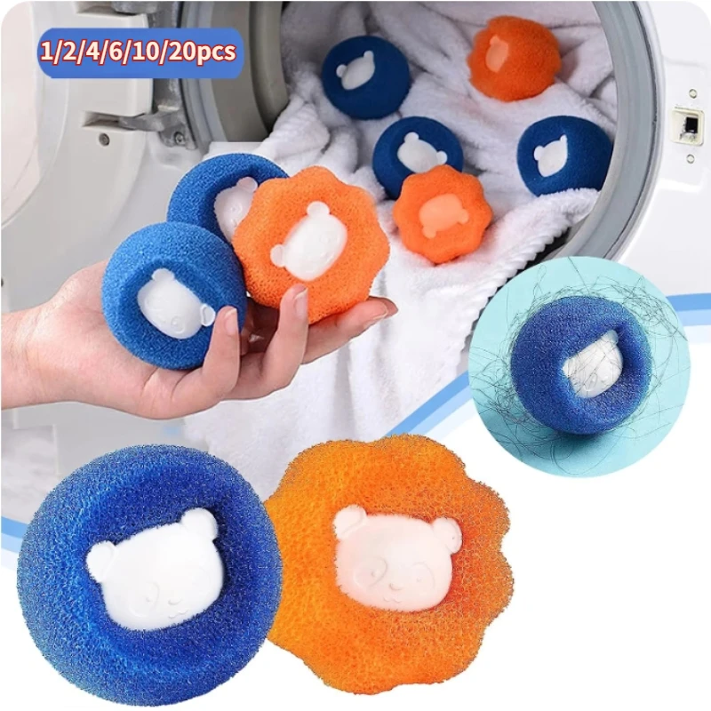 Magic Laundry Ball Set Can Be Reused Clothes Hair Cleaning Tools Pet Hair Removal Device Washing Machine Products Household Home