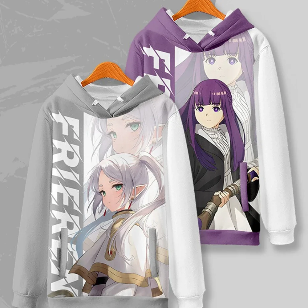 Anime Frieren: Beyond Journey's End 3D Print Oversized Women/Men Hoodie Sweatshirt Frieren Fern Stark Himmel Cosplay Costumes