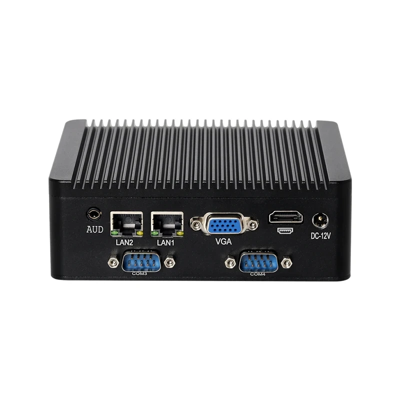 Helor Cloud Dual LAN 4 COM Fanless Mini PC Inter Celeron N5100 รองรับ Win10/11 LINUX WiFi BT 4G LTE คอมพิวเตอร์อุตสาหกรรม