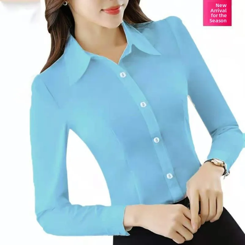 

Женские Slimfit Long Sve irt Autumn Dr Commute Sle Синтетическое волокно Тонкий ape Устойчивый к деформации