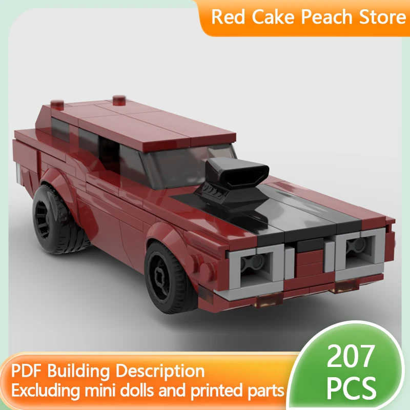 

City Car Model MOC Building Bricks Muscle Sleeper Station Wagon Modular Technology Children Holiday Gifts Assemble Toys Suit