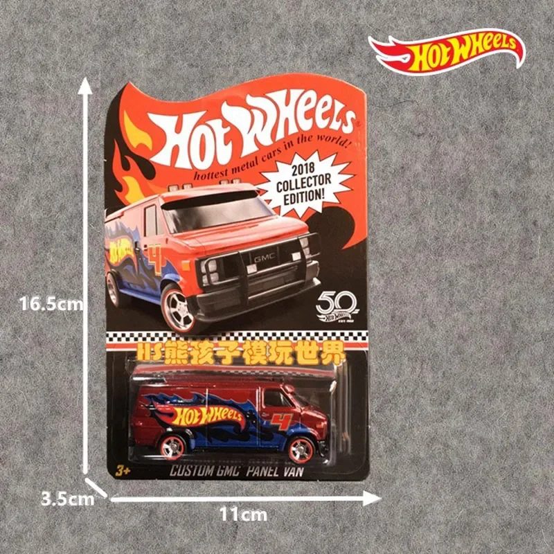 1/64 Hot Wheels 2018 Collector Edition Red Line Car Model TV Series Batmobile Collectible Room Ornament Boy Birthday Toy Gift view 4
